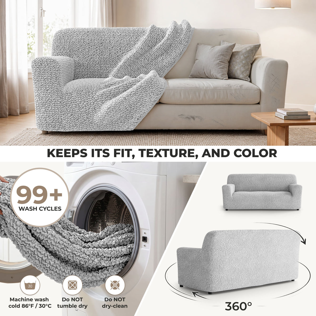 3-Seater Stretch Sofa Slipcover