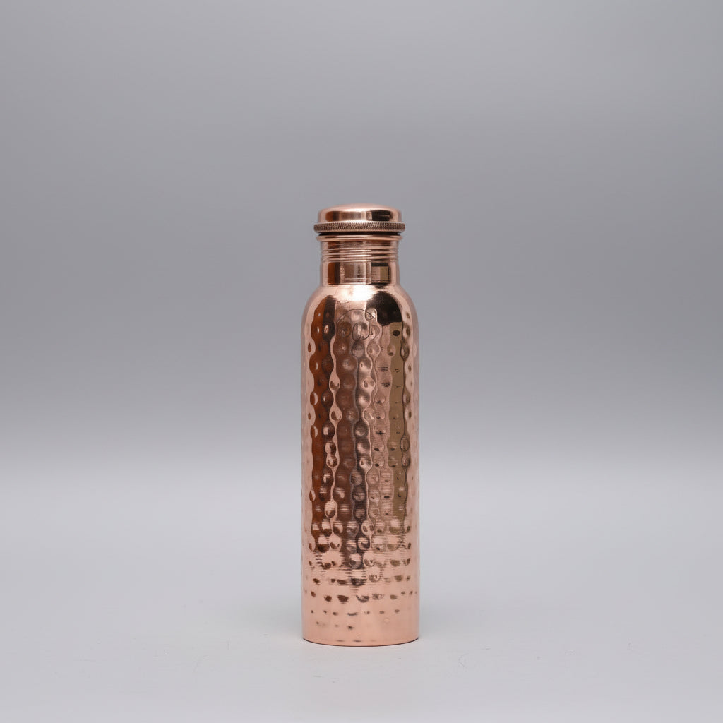 Hammered Pure Copper Water Bottle