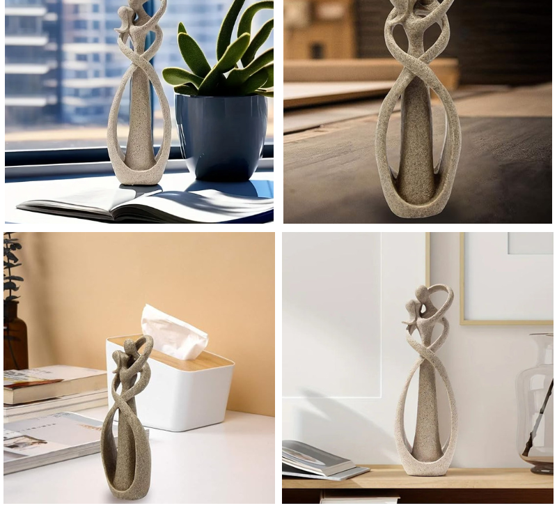 Abstract Embrace Figurine