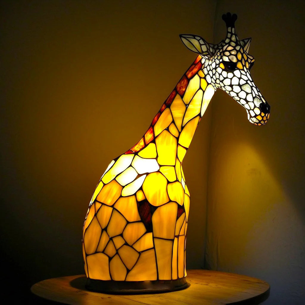Animal-Shaped Mosaic LED Table Lamp