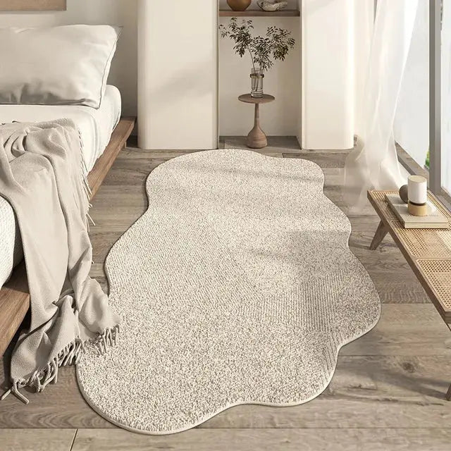 Bedroom Carpet with Fluffy Texture and Non-Slip Backing