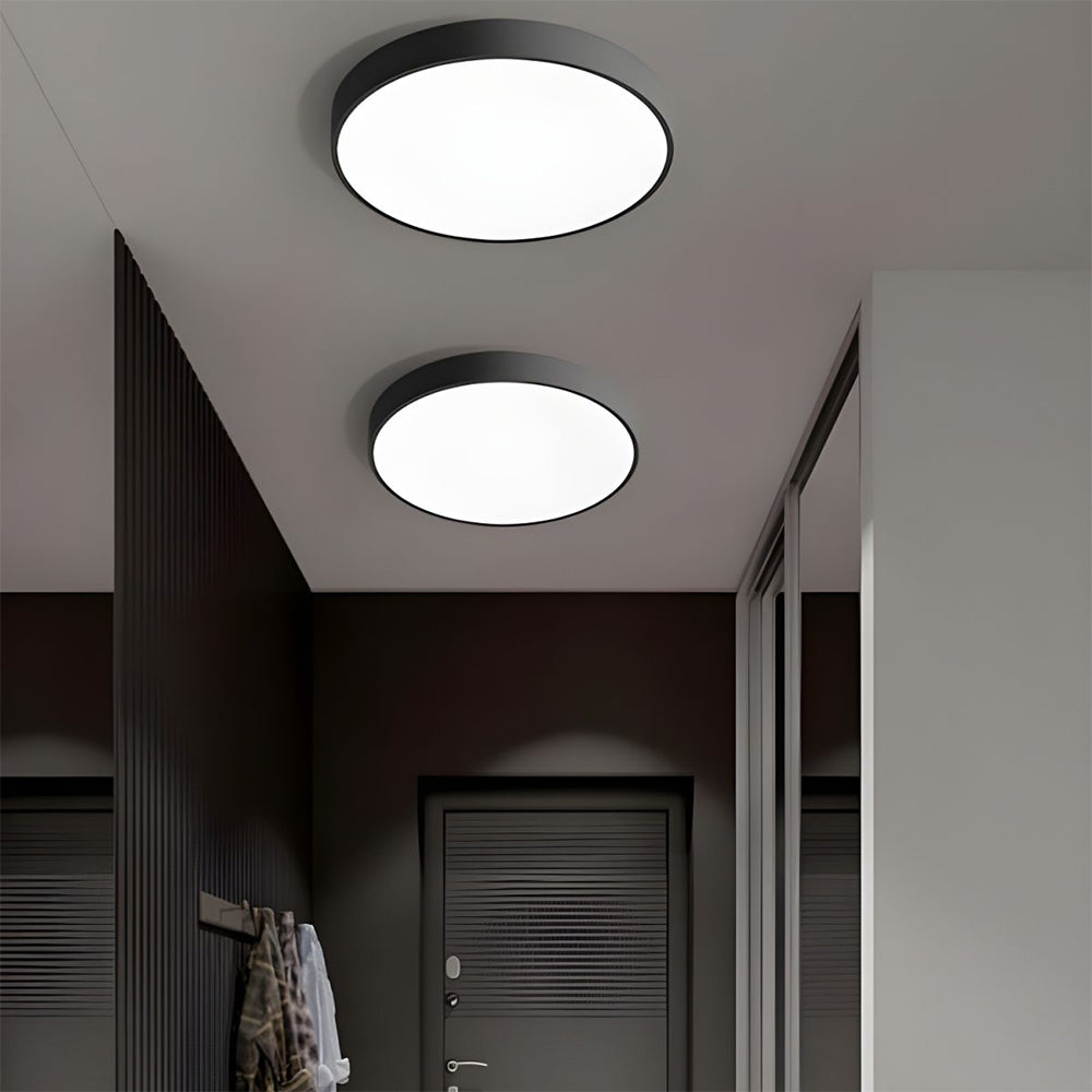 Circular LED Flush Mount Ceiling Light Fixture – Modern Design for Home Illumination, Energy Efficient, Available in Multiple Wattages