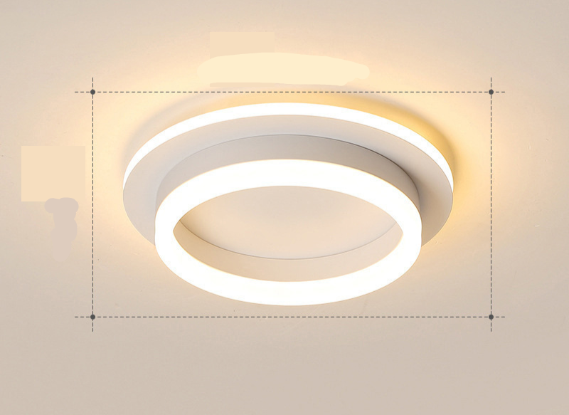 Contemporary Gold LED Flush Mount Ceiling Light Fixture – Energy-Efficient Design for Living Room, Bedroom, Hallway