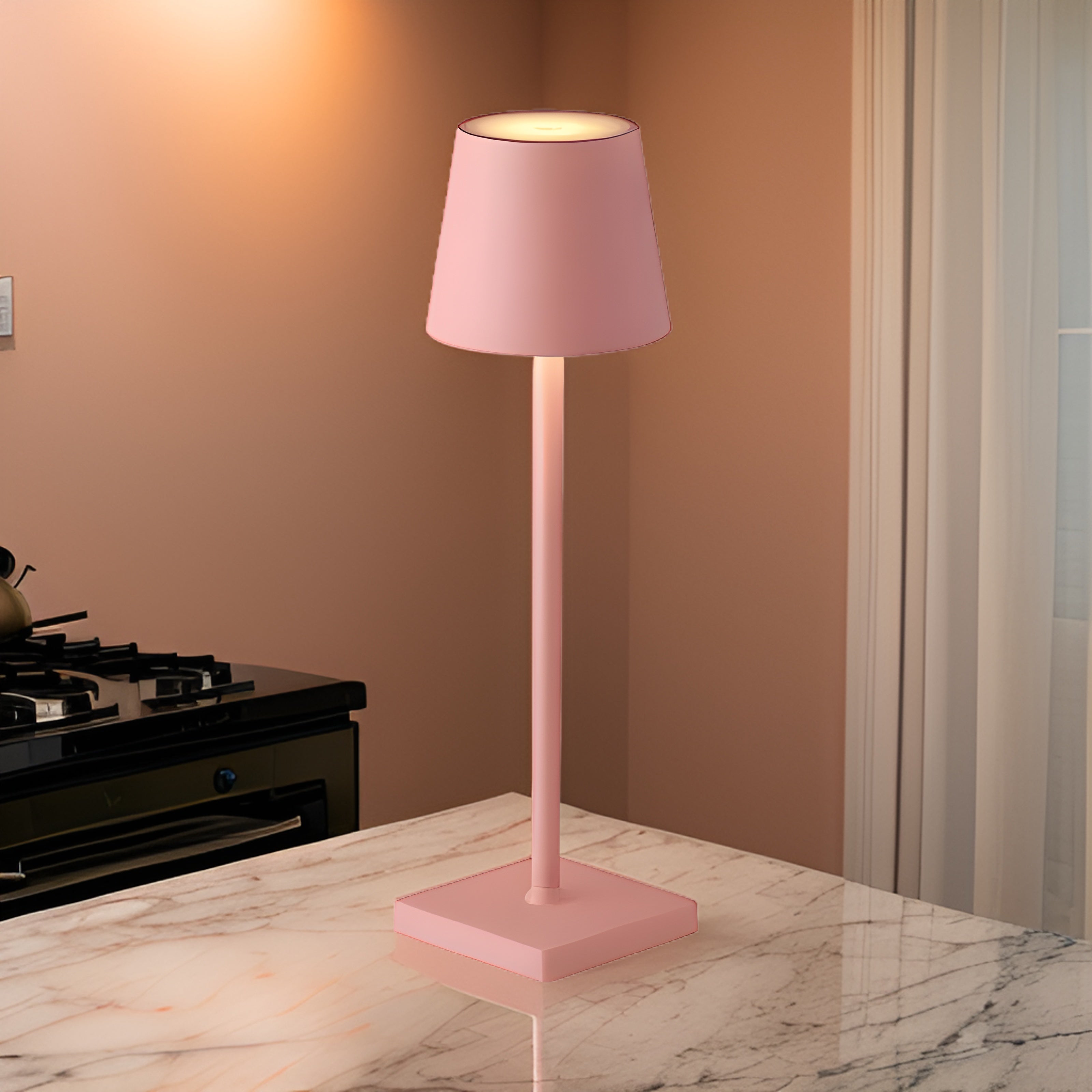 Cordless LED Table Lamp with Long Battery Life – Versatile Bedside Lamp for Home and Office Use