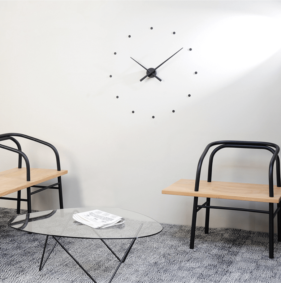 DIY Large Wall Clock Kit with Customizable Foam Numbers – 90cm Wall Clock Decor for Unique Home Design