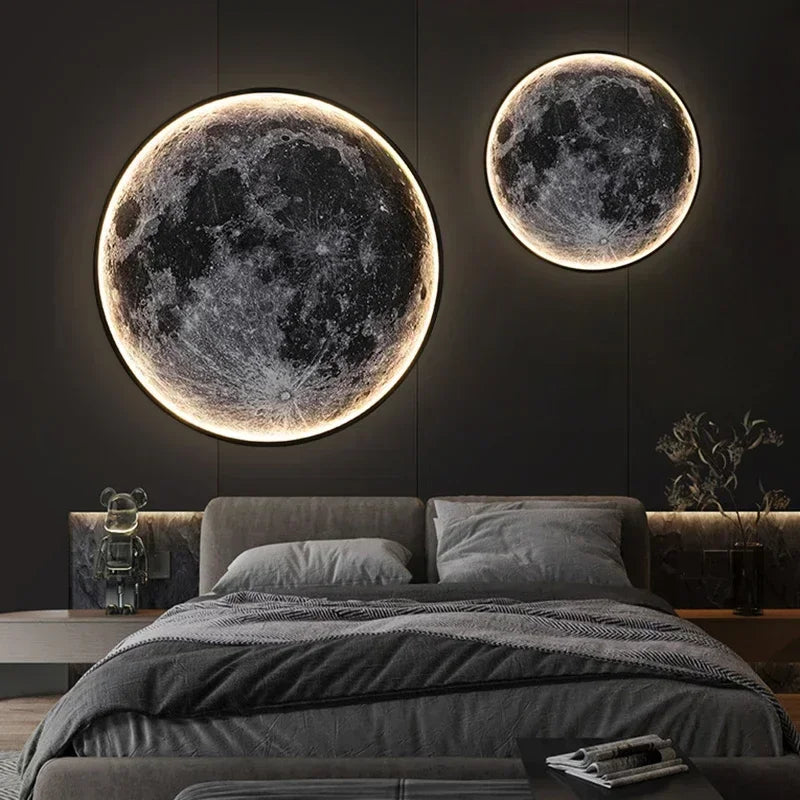 Decorative Moon-Shaped LED Wall Light