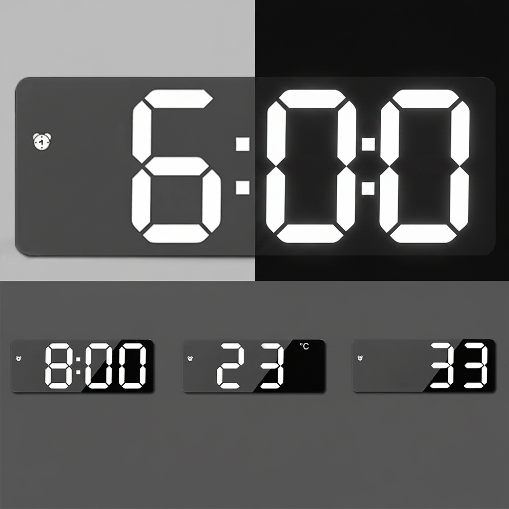 Digital LED Alarm Clock