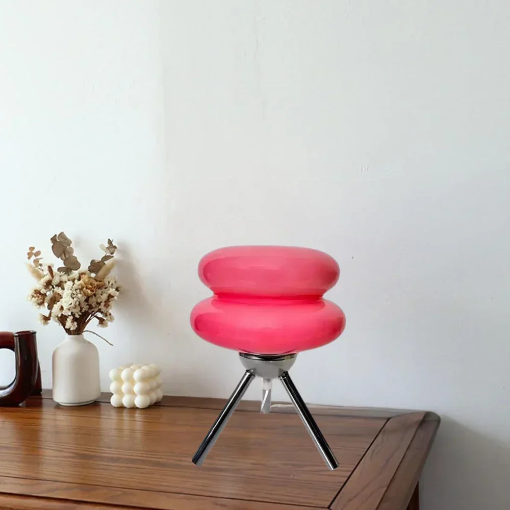 Double-Layer Shade with Modern Tripod Base