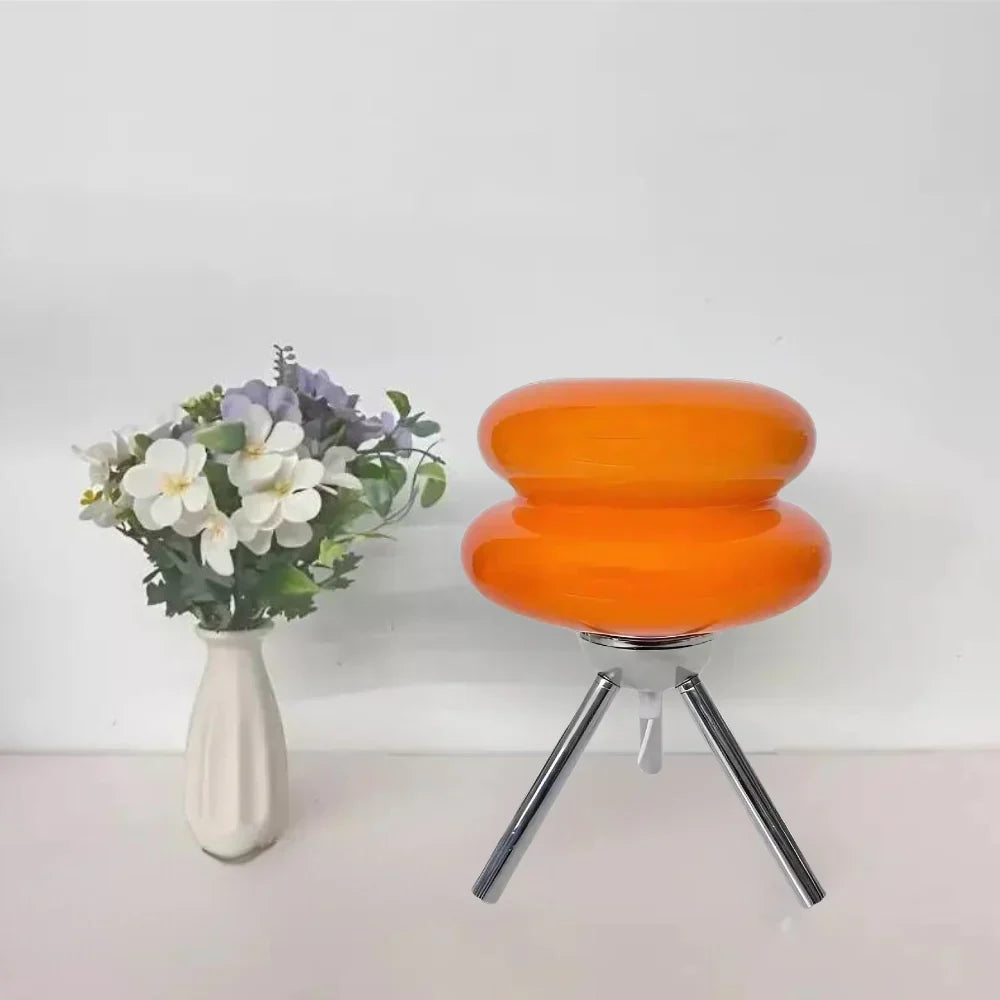 Double-Layer Shade with Modern Tripod Base