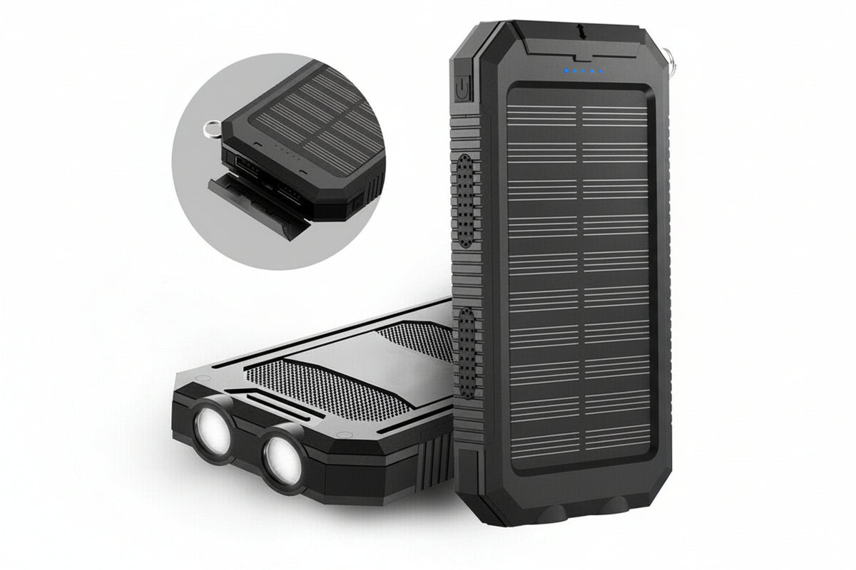 Dual USB Powerbank with LED Flashlight
