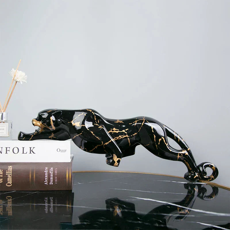 Elegant Jaguar Sculpture