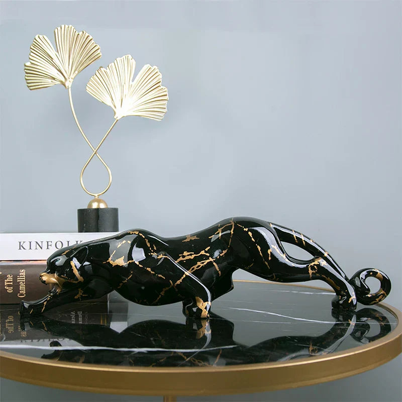Elegant Jaguar Sculpture