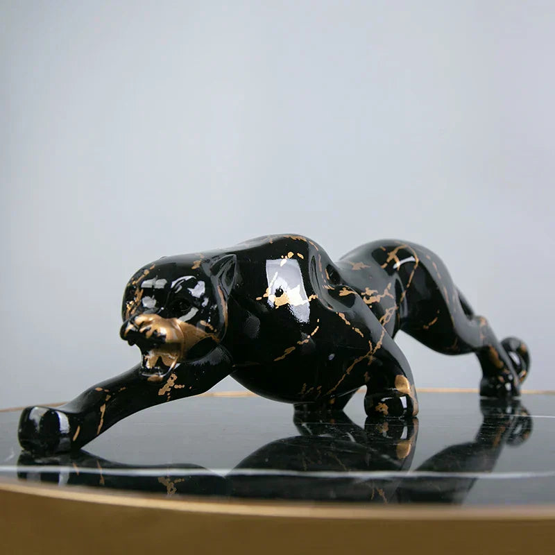 Elegant Jaguar Sculpture
