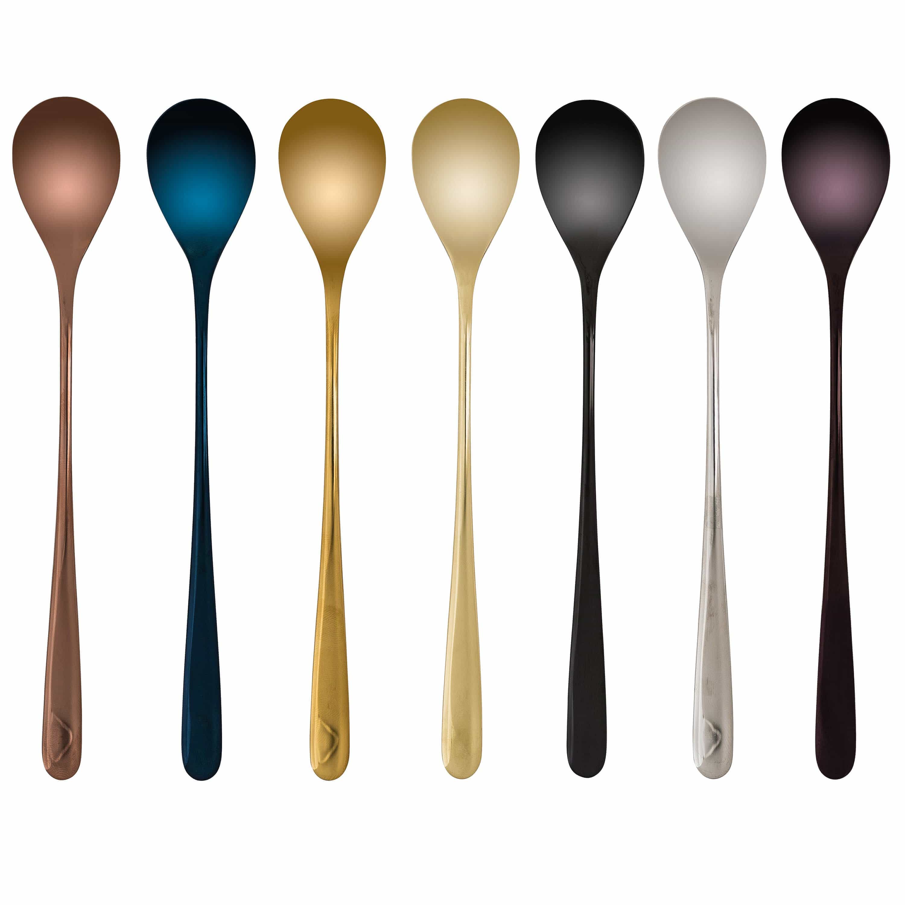 Elegant Plated Stainless Steel Dessert Spoon for Dessert – Multiple Color Options Available, Durable and Stylish