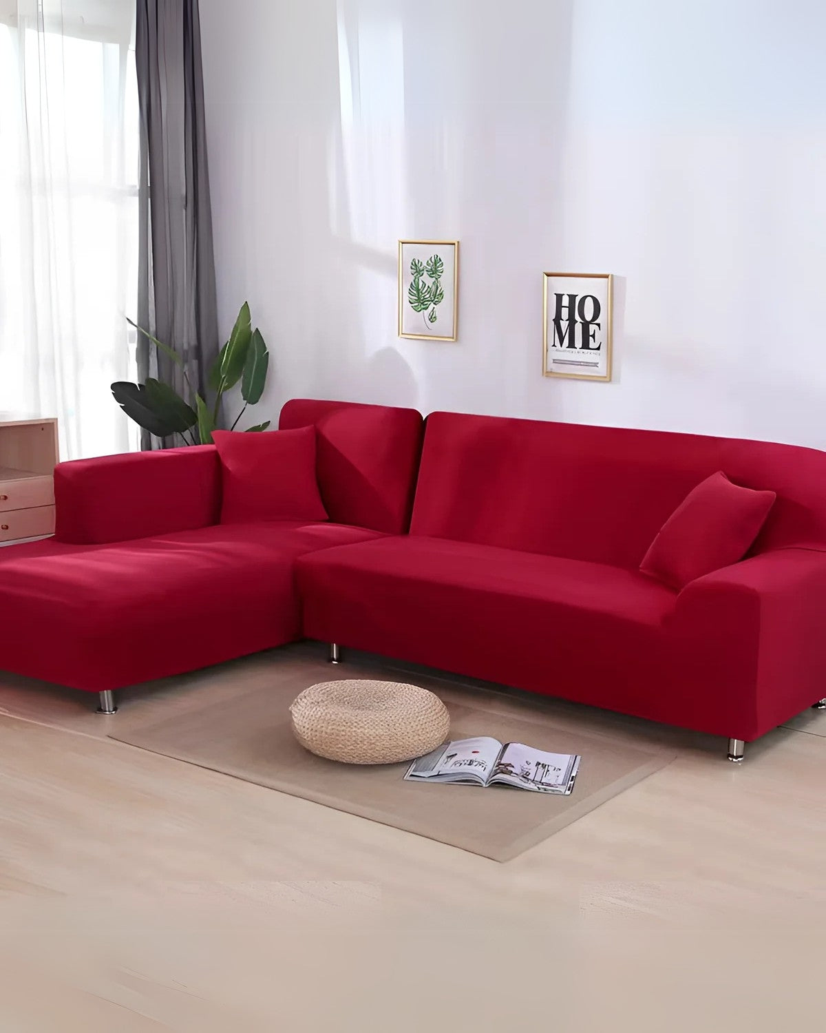Elegant Stretch-Fit Sectional Cover