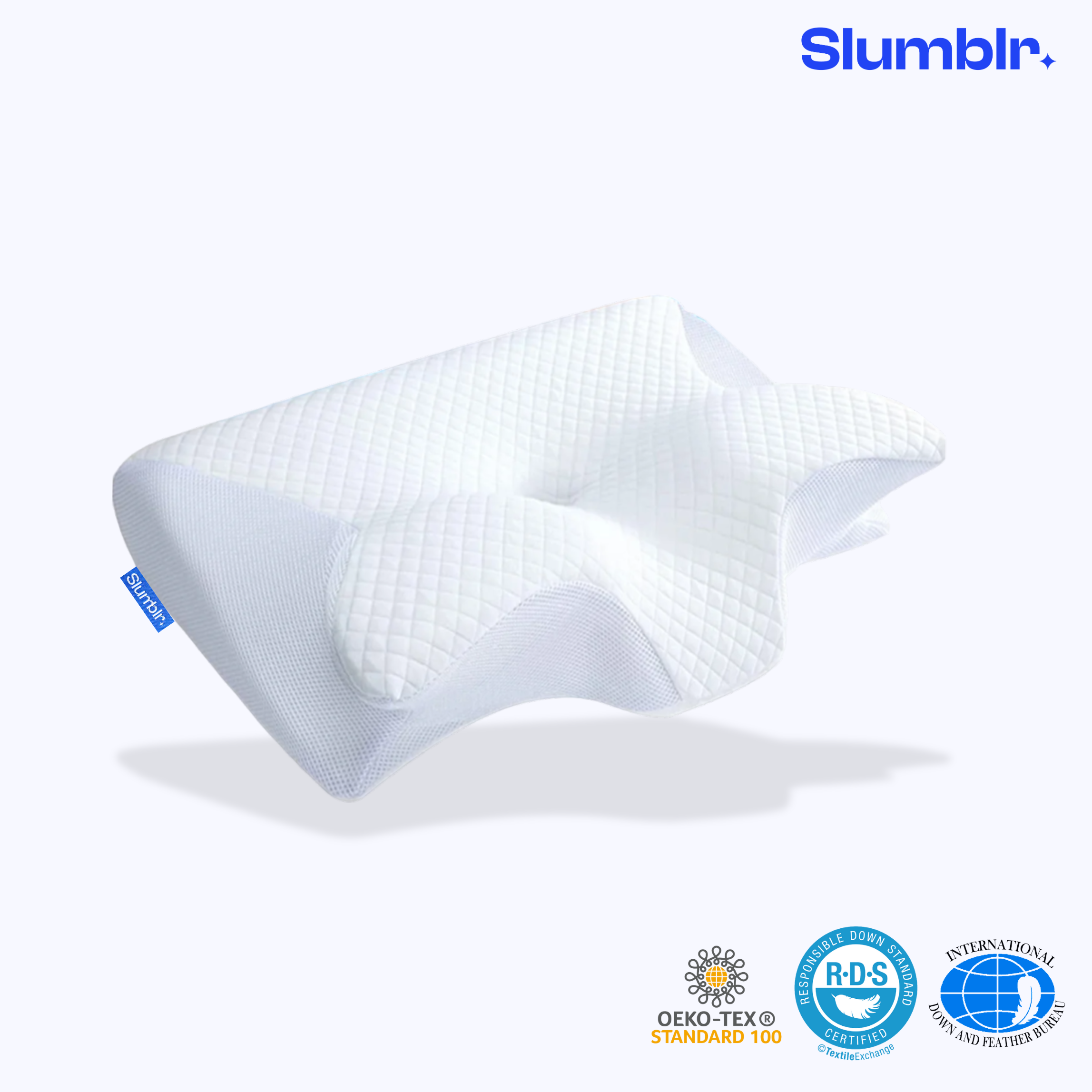 Ergonomic Memory Foam Pillow for Neck Pain Relief – Contour Design with Cooling Cover, Ideal for All Sleep Positions