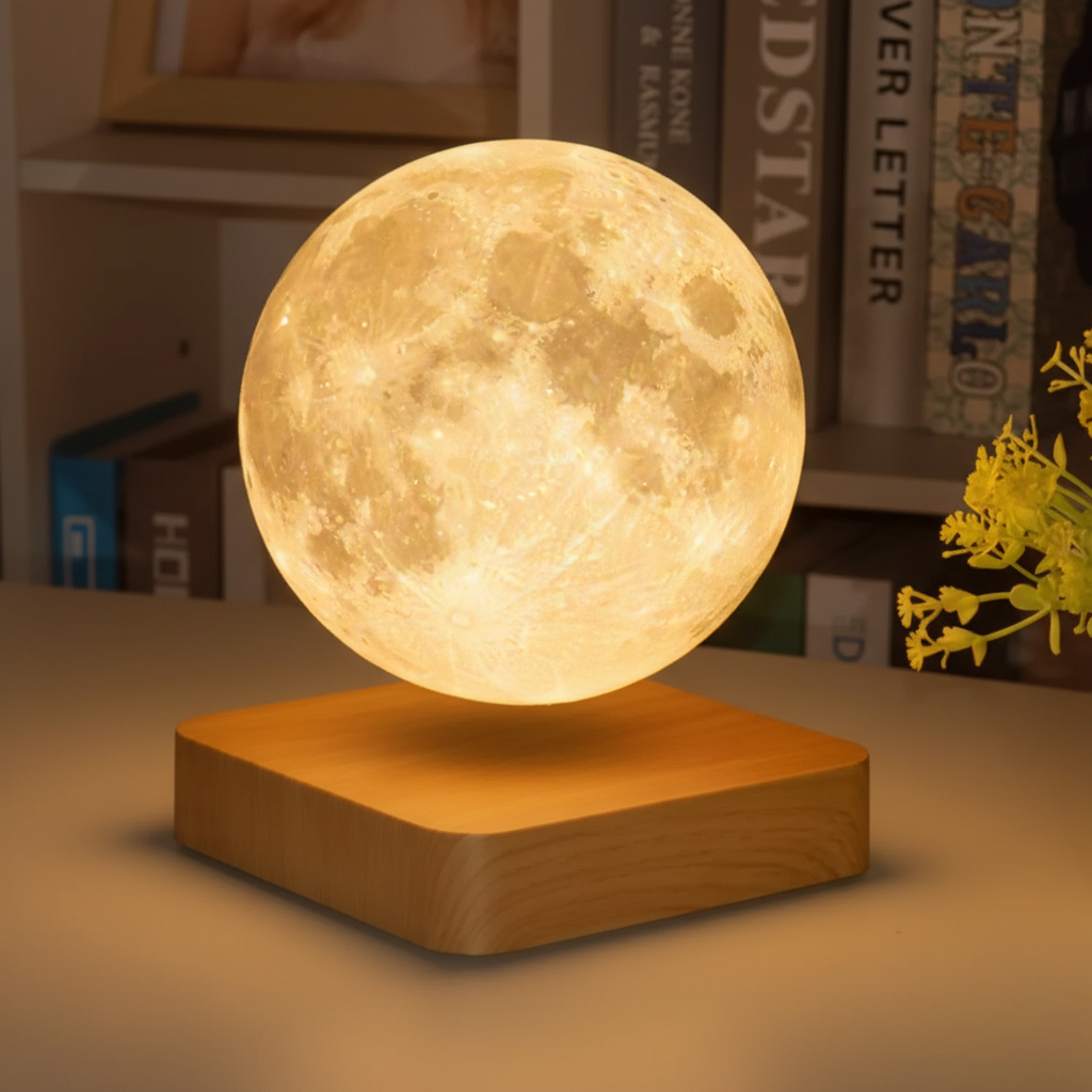 Floating-Effect LED Moon Lamp