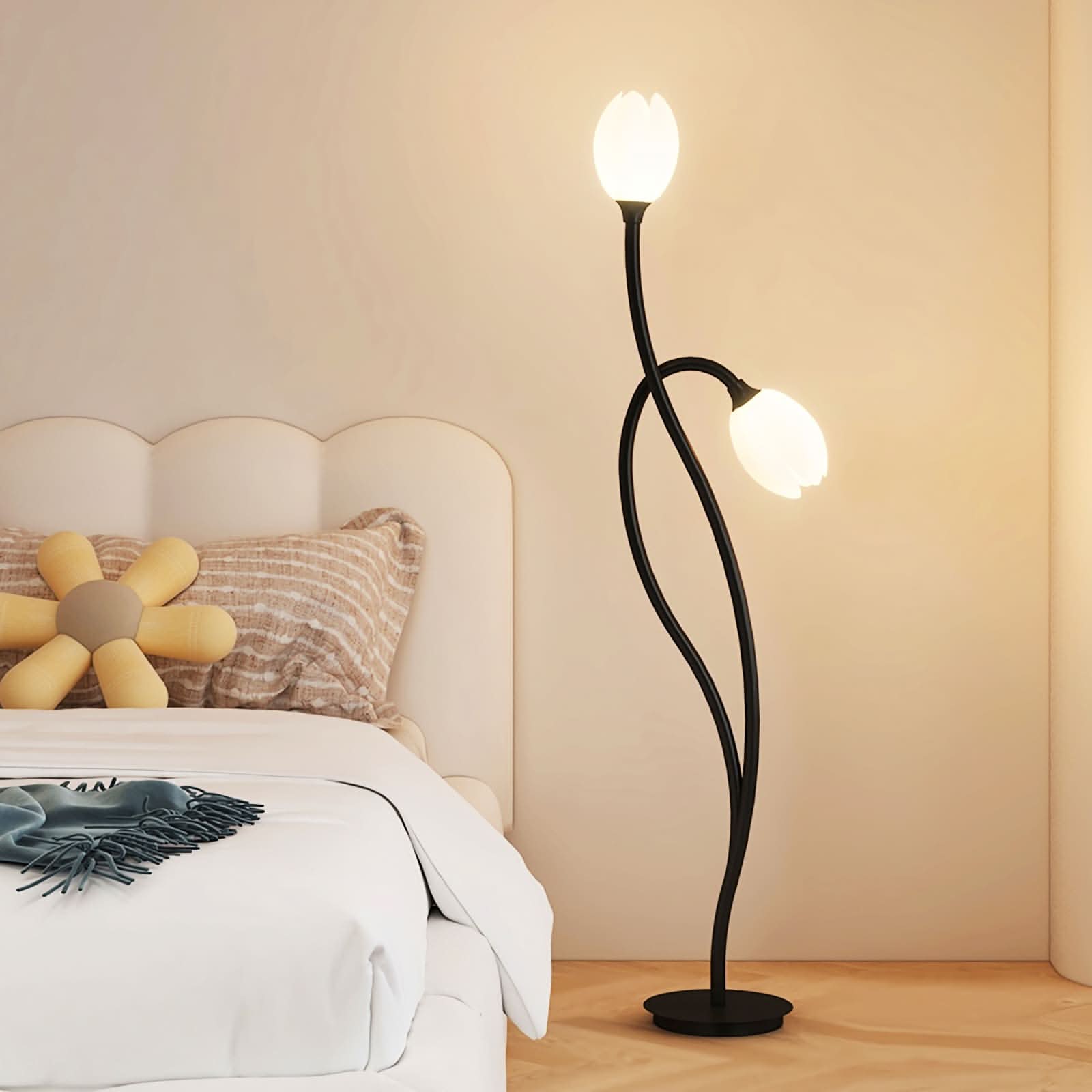 Floral Adjustable Floor Lamp