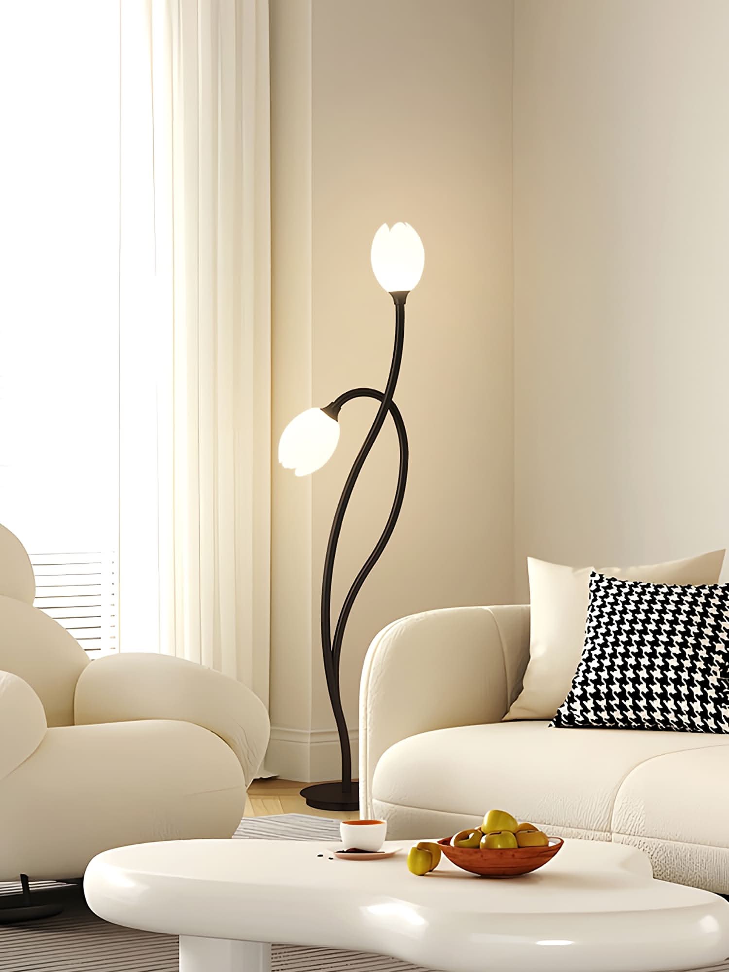 Floral Adjustable Floor Lamp