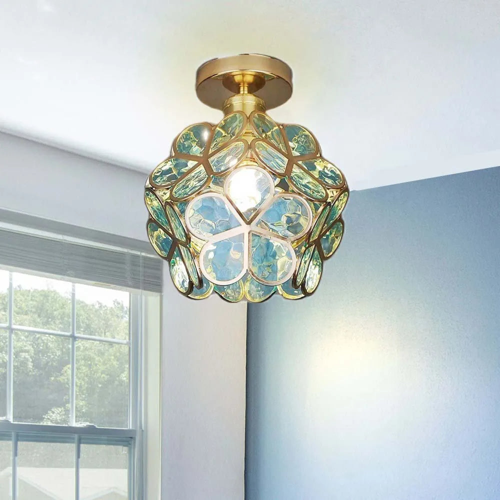 Flower-Shaped Ceiling Lamp for Living Room, Bedroom, and Hallway