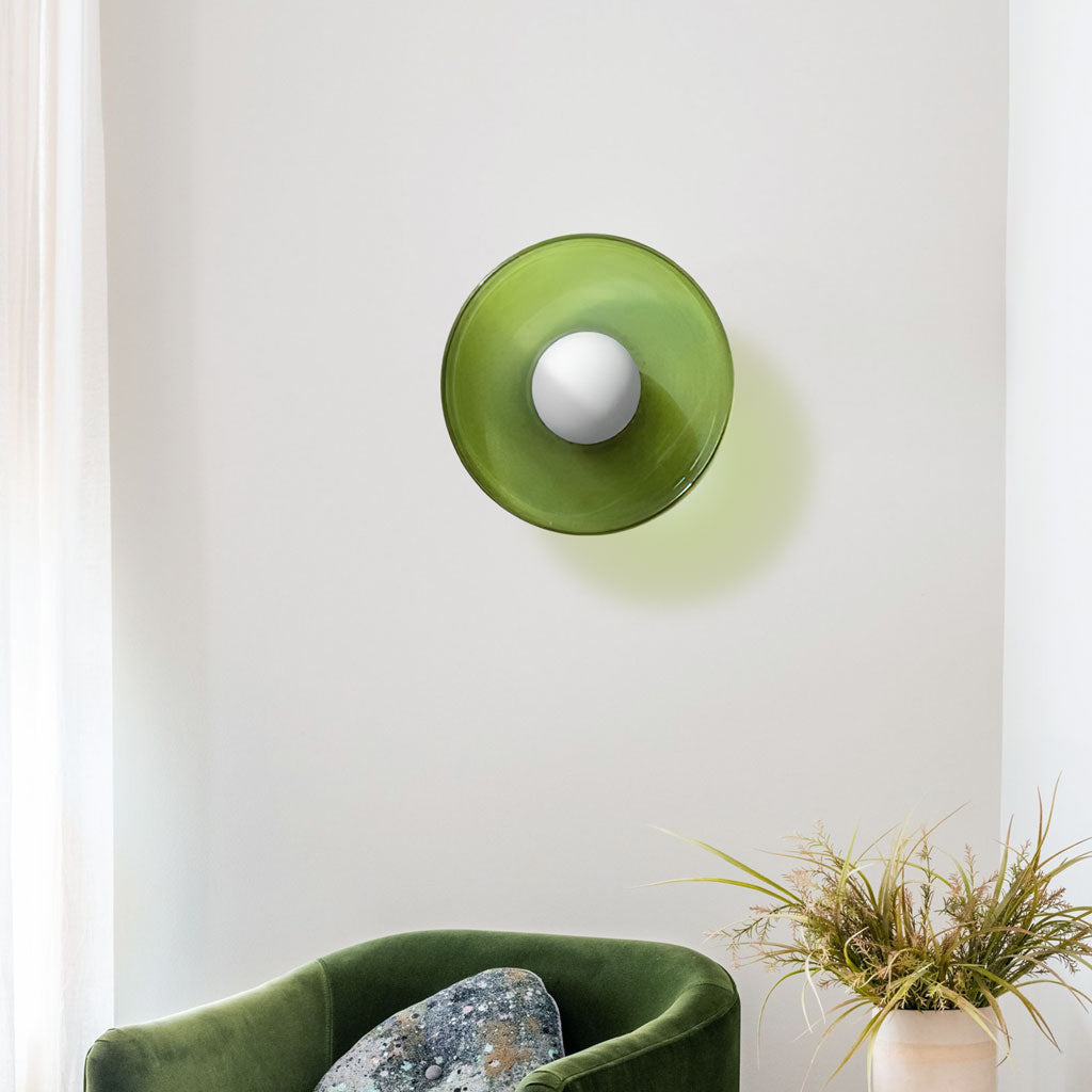 Morrow Glass Disc Ceiling Light/Wall Light