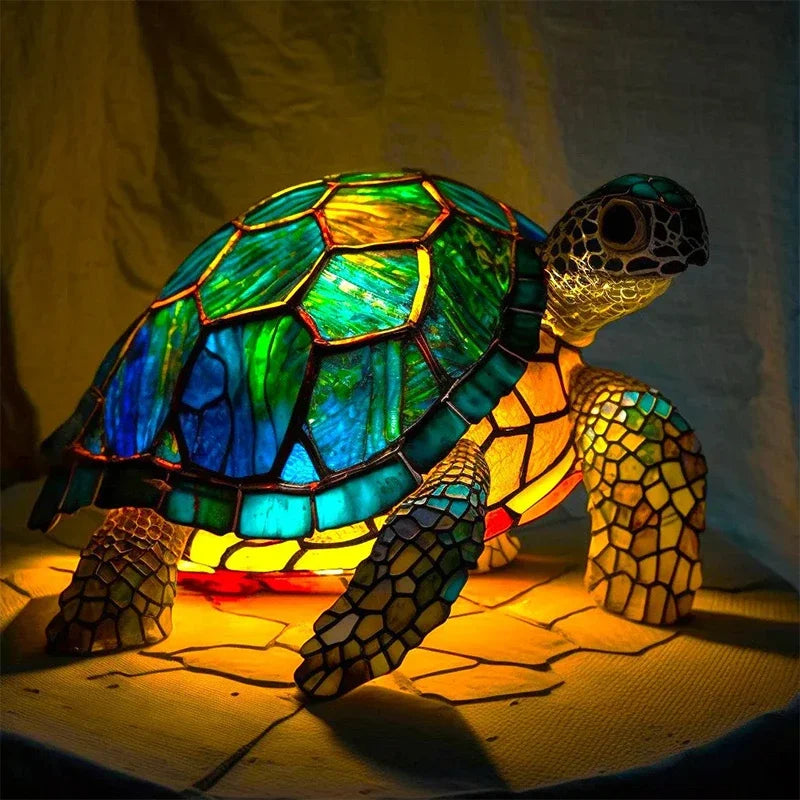 Graceful Turtle Table Lamp – Elegant Home Decor with Premium Craftsmanship, 12 Height, Soft Warm Tones