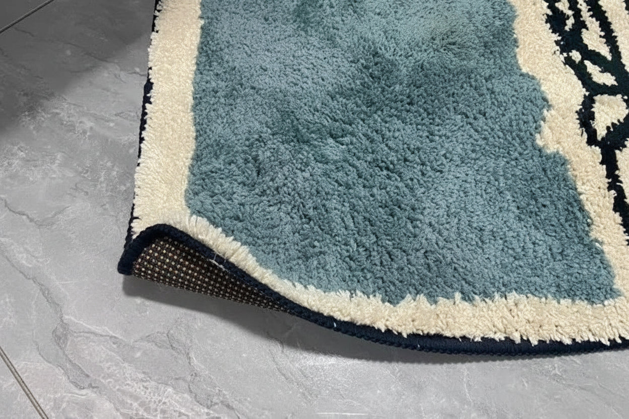 Handcrafted Abstract Bath Mat
