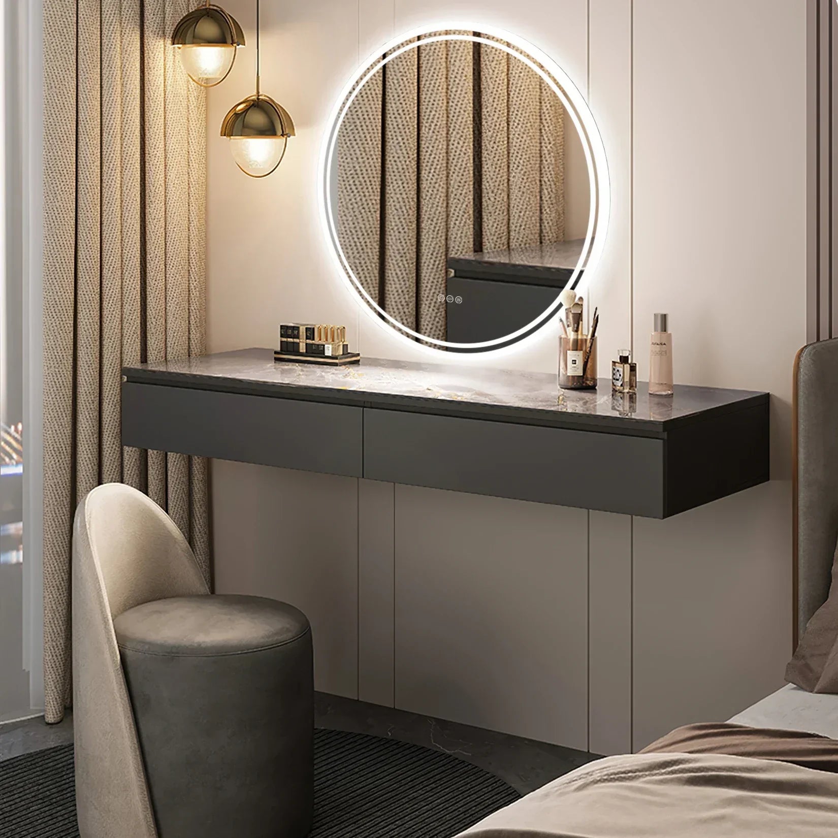 Illuminated Bathroom Mirror with Touch Control