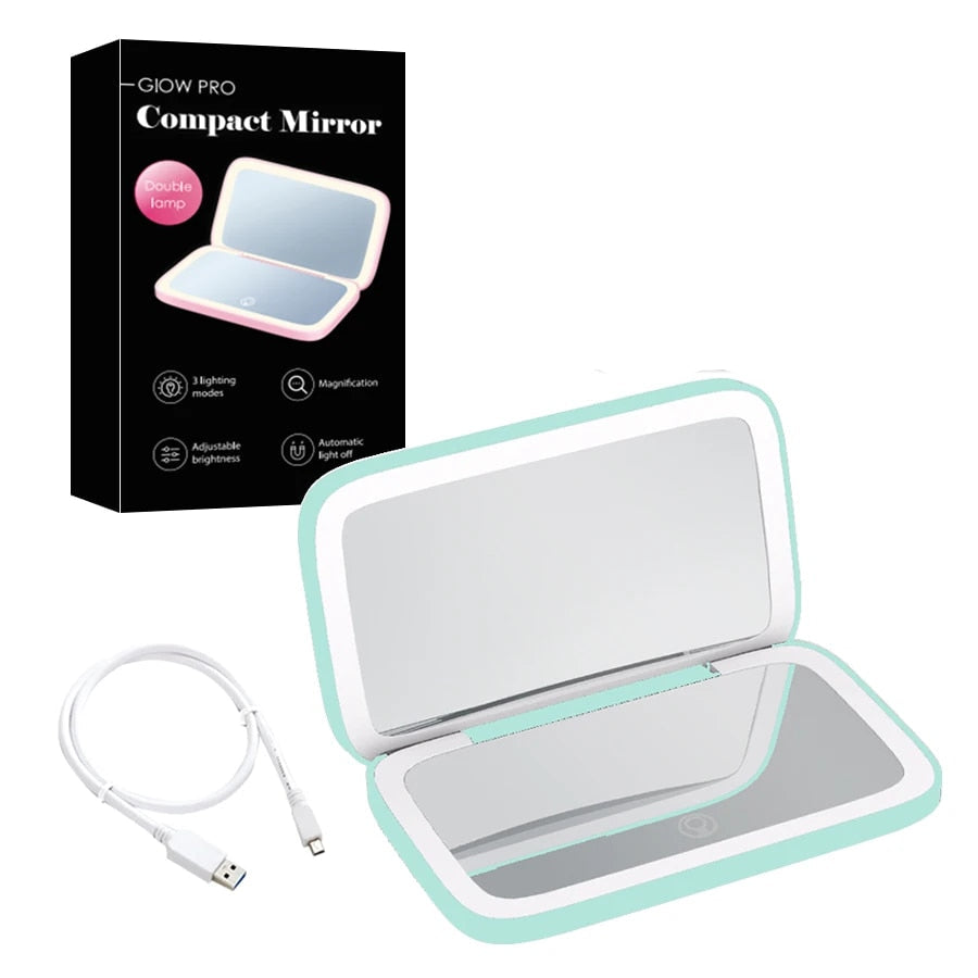 Magnifying Rechargeable Led-Lit Vanity Mirror