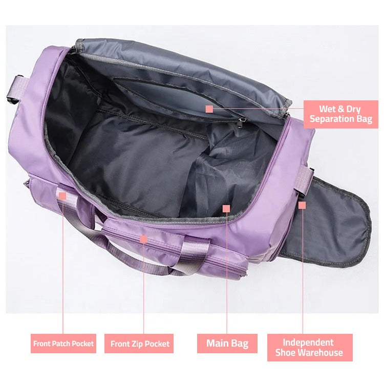 Lightweight Waterproof Multi-Pocket Travel Bag