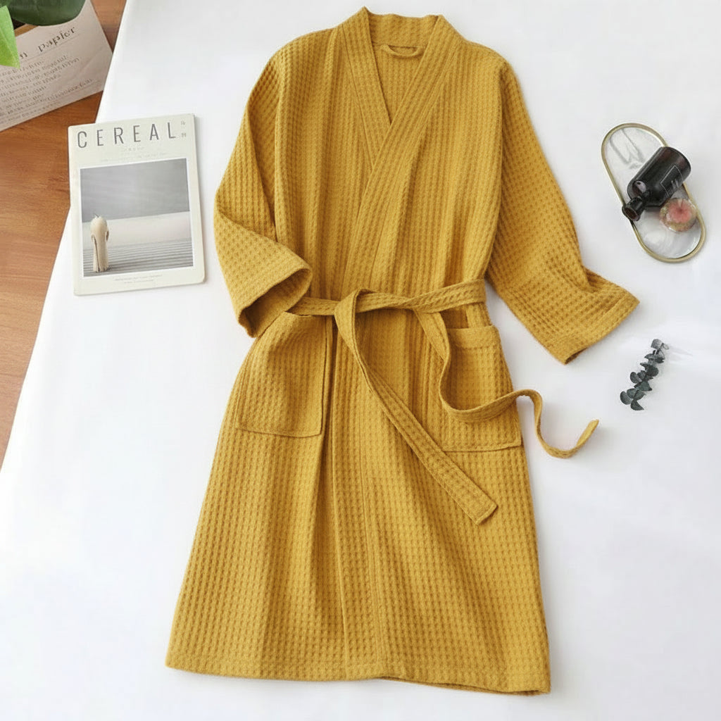 Lightweight V-Neck Bath Robe