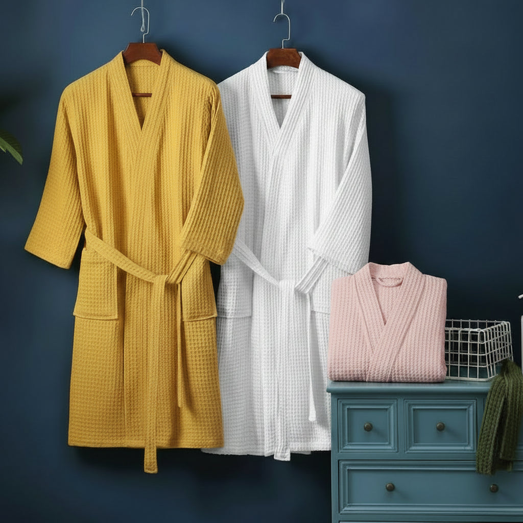 Lightweight V-Neck Bath Robe