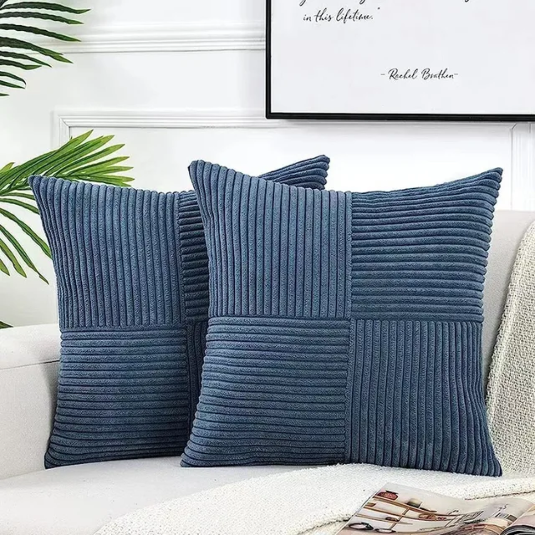 Luxury Decorative Cushion Cover 45x45 cm Plush Pillow with Hidden Zipper - Perfect for Couch and Bed, Stylish Scatter Cushion