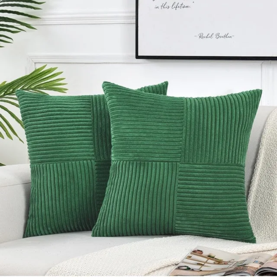 Luxury Decorative Cushion Cover 45x45 cm Plush Pillow with Hidden Zipper - Perfect for Couch and Bed, Stylish Scatter Cushion