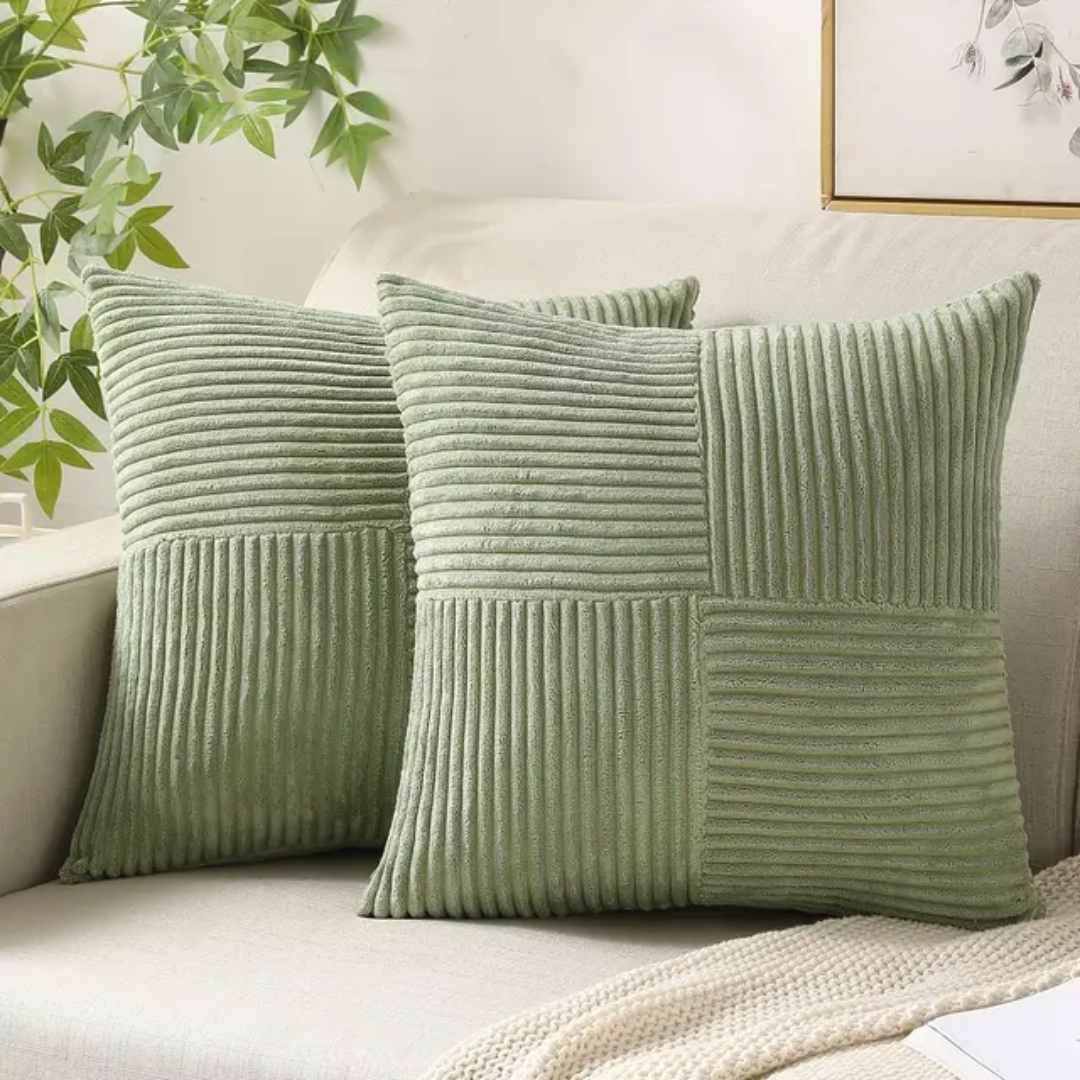 Luxury Decorative Cushion Cover 45x45 cm Plush Pillow with Hidden Zipper - Perfect for Couch and Bed, Stylish Scatter Cushion