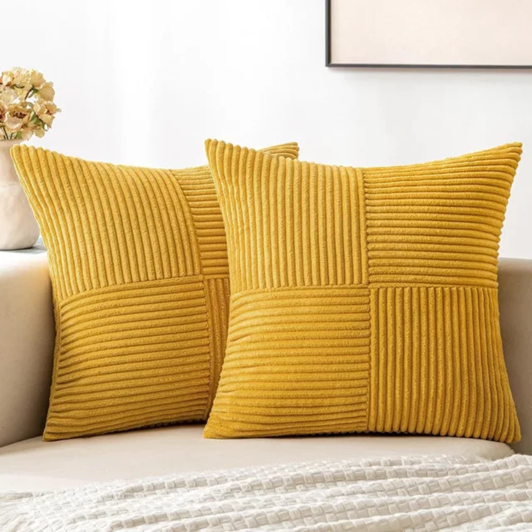 Luxury Decorative Cushion Cover 45x45 cm Plush Pillow with Hidden Zipper - Perfect for Couch and Bed, Stylish Scatter Cushion