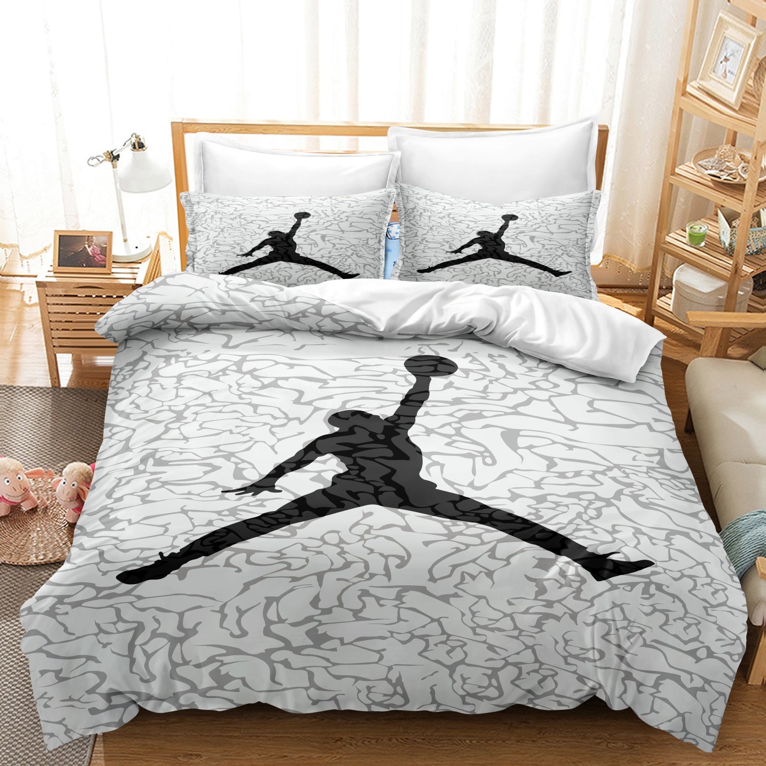 Machine-Washable Plush Duvet Cover