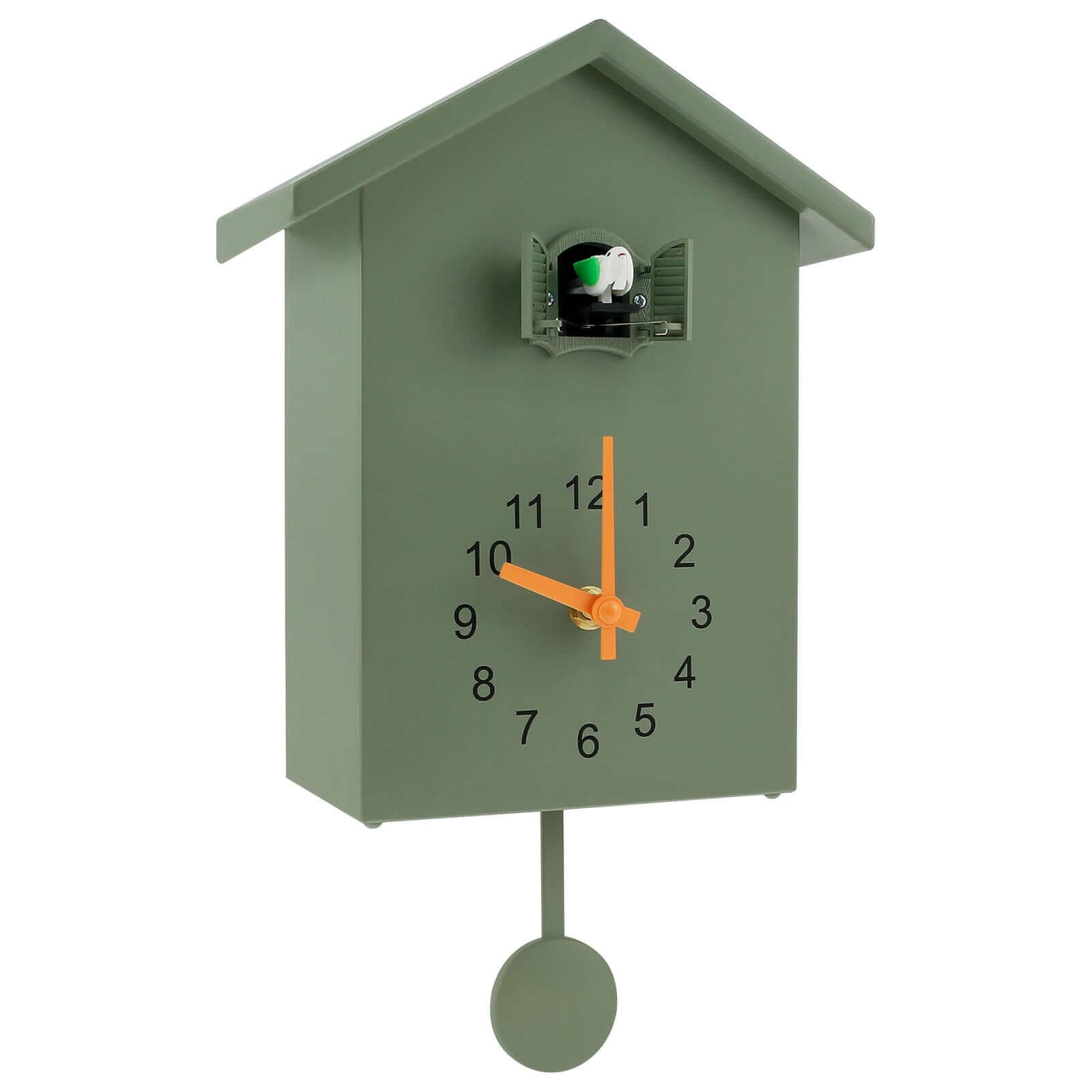Magnifying Silent-Sweep Quartz-Movement Wall Clock