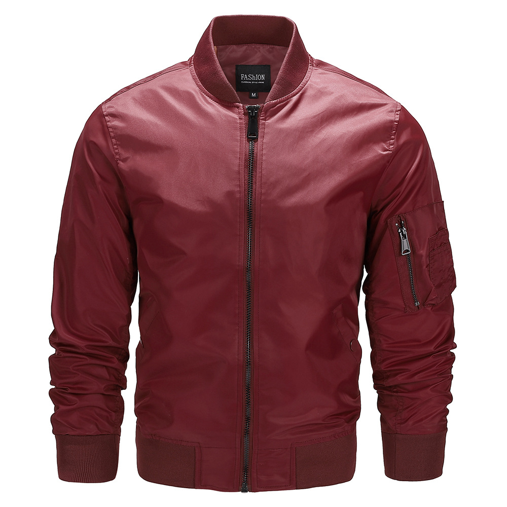 Men’s Bomber Jacket with Quilted Lining