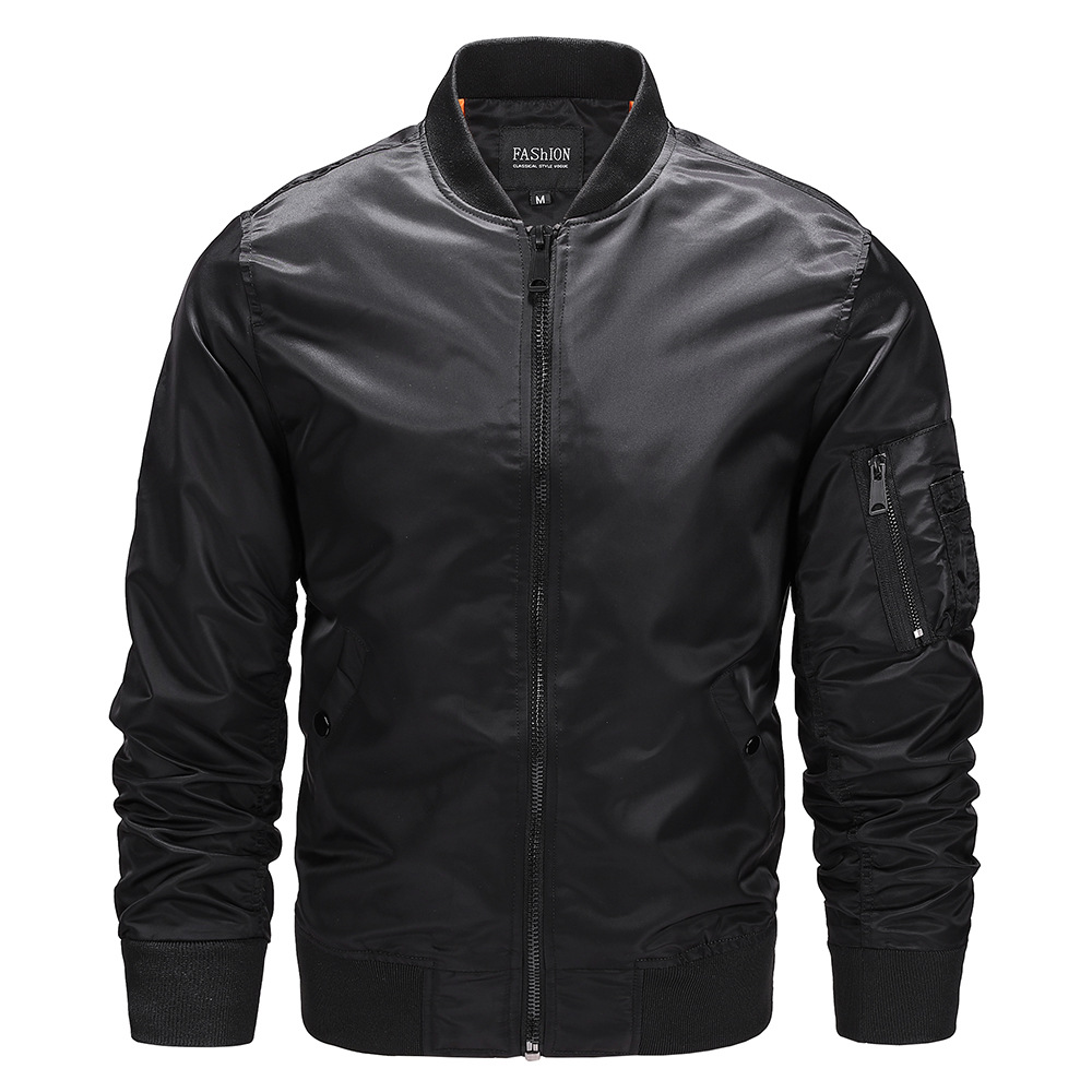 Men’s Bomber Jacket with Quilted Lining