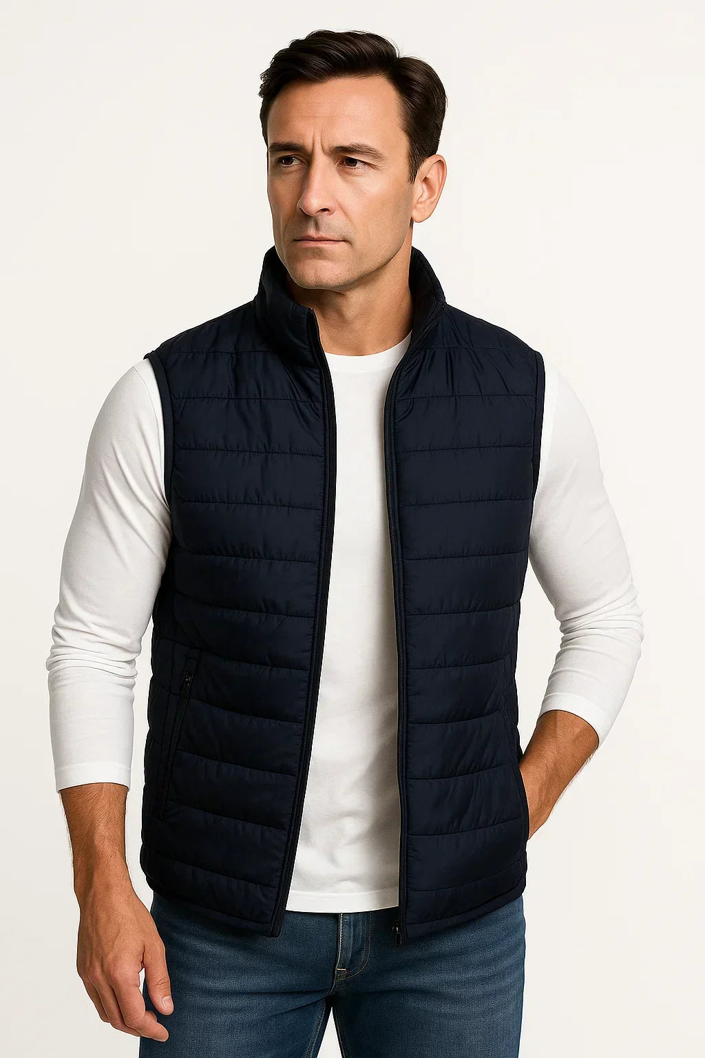 Men’s Cotton-Lined Puffer Vest