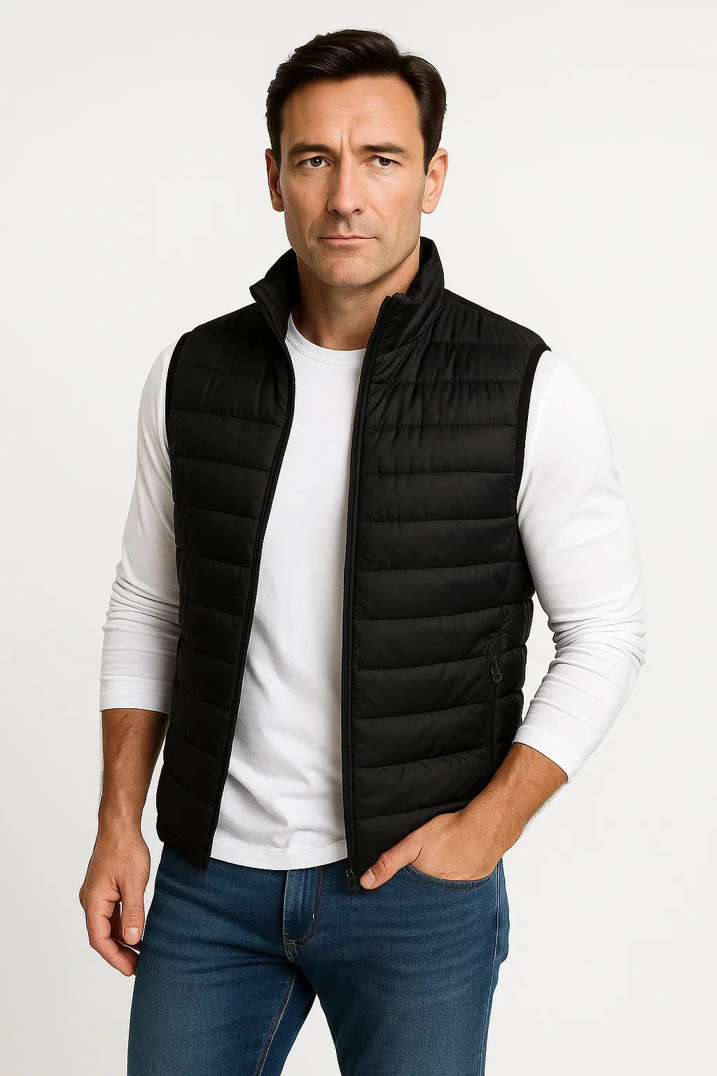 Men’s Cotton-Lined Puffer Vest