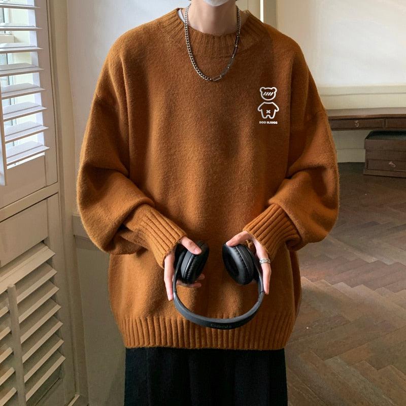 Men’s Embroidered Bear Sweater