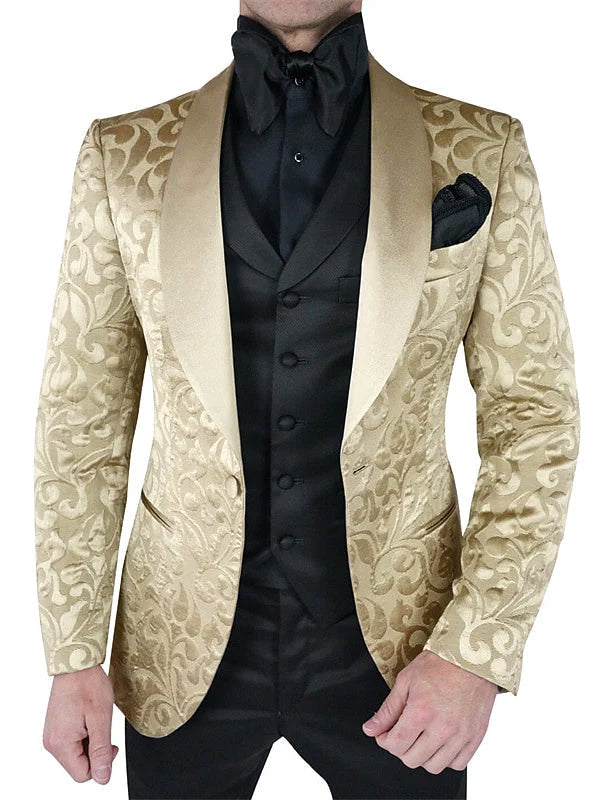 Men’s Gold Three-Piece Suit