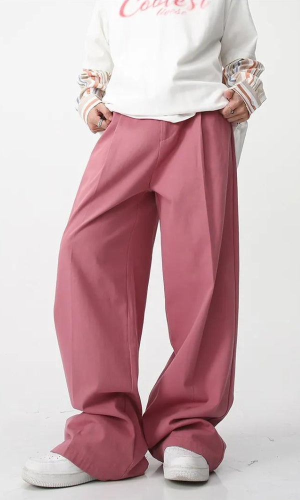 Men’s High-Waisted Baggy Pants