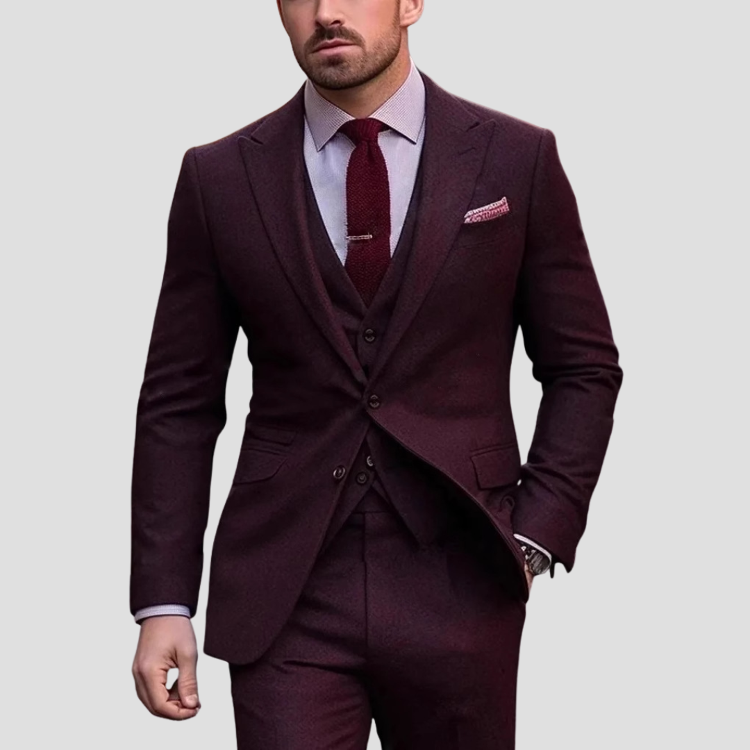 Men’s Slim-Fit Three-Piece Suit