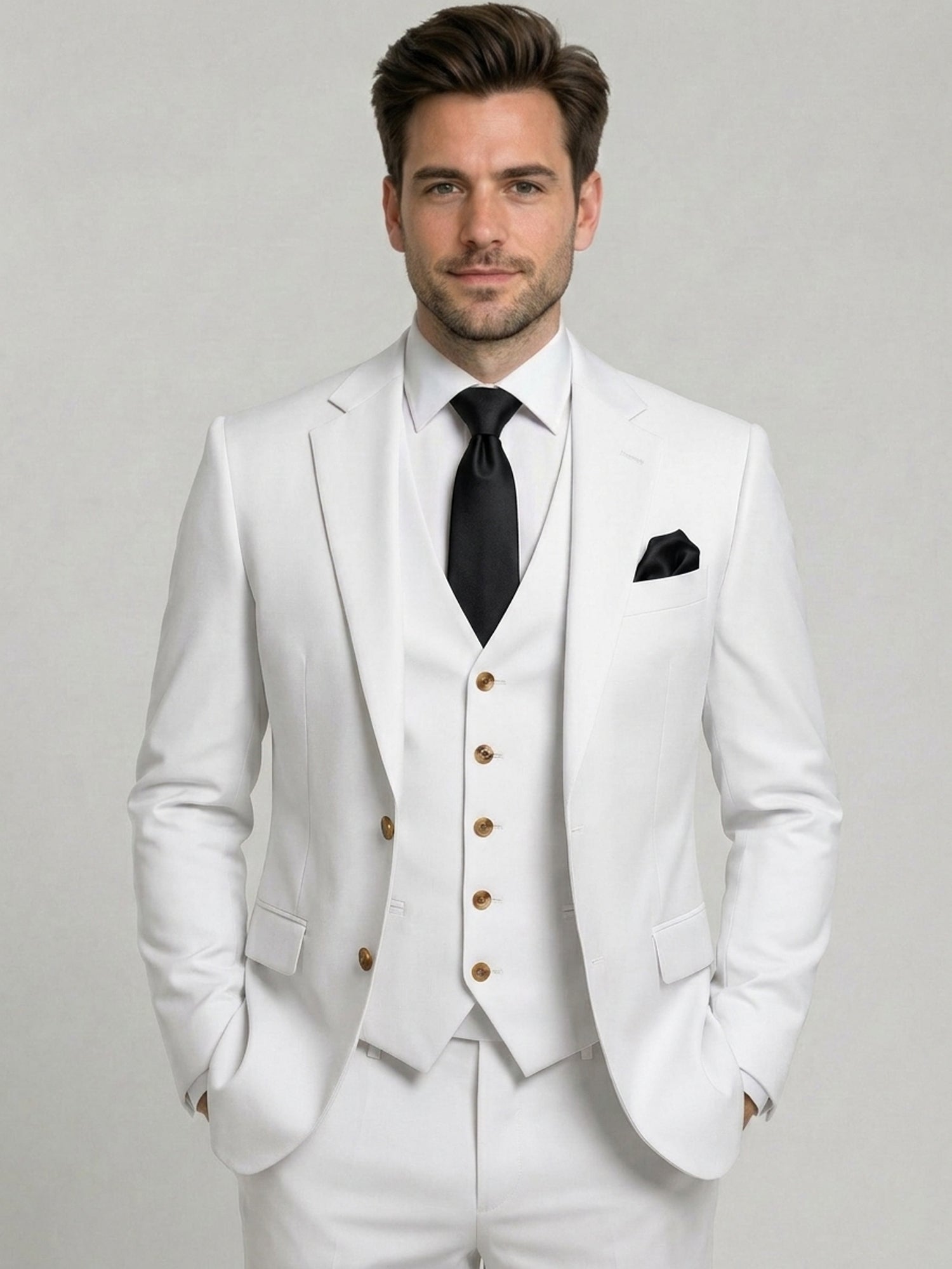 Men’s Tailored Three-Piece Suit