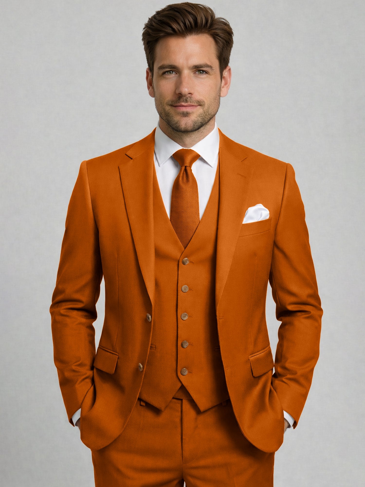 Men’s Tailored Three-Piece Suit