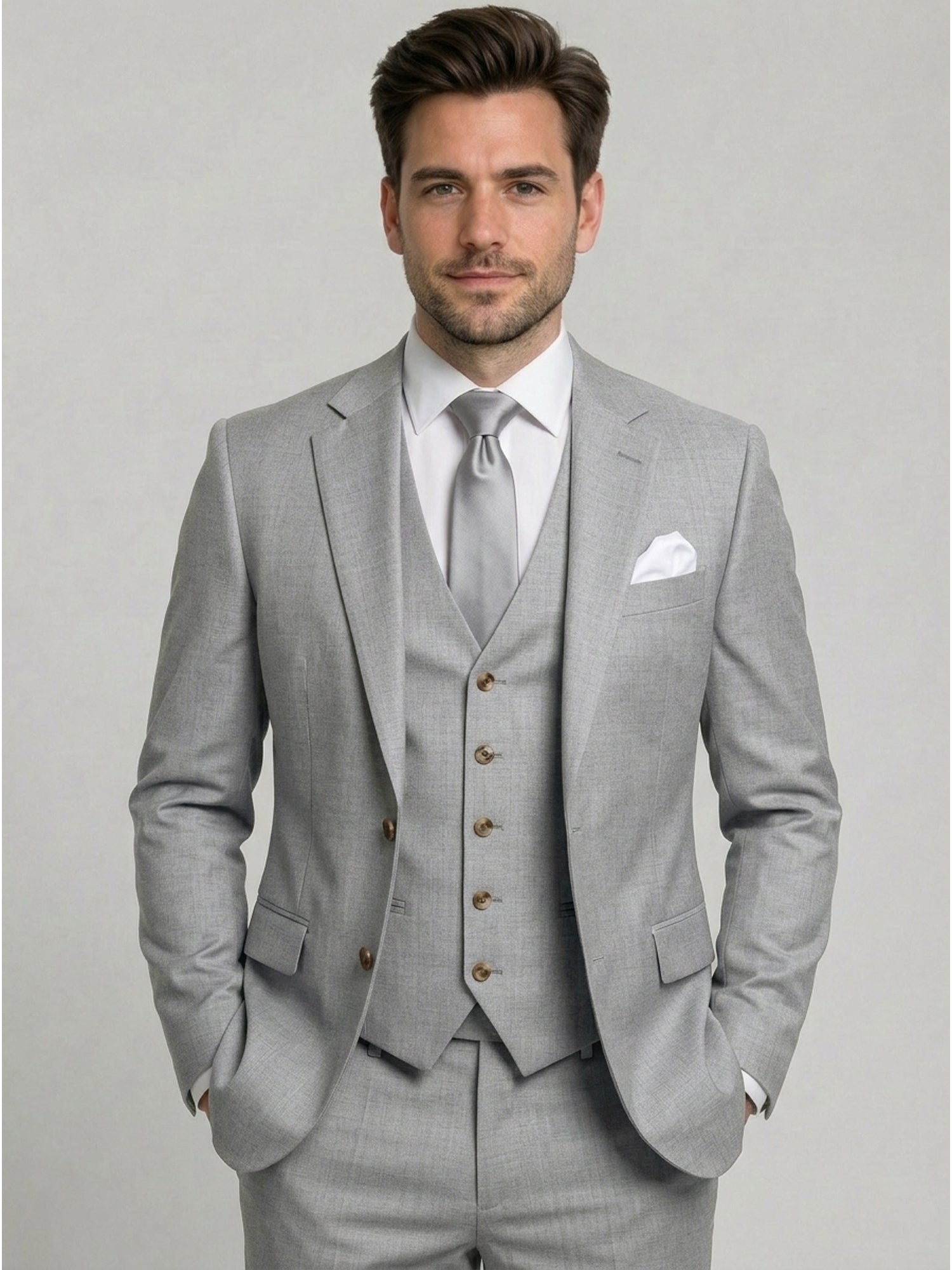 Men’s Tailored Three-Piece Suit