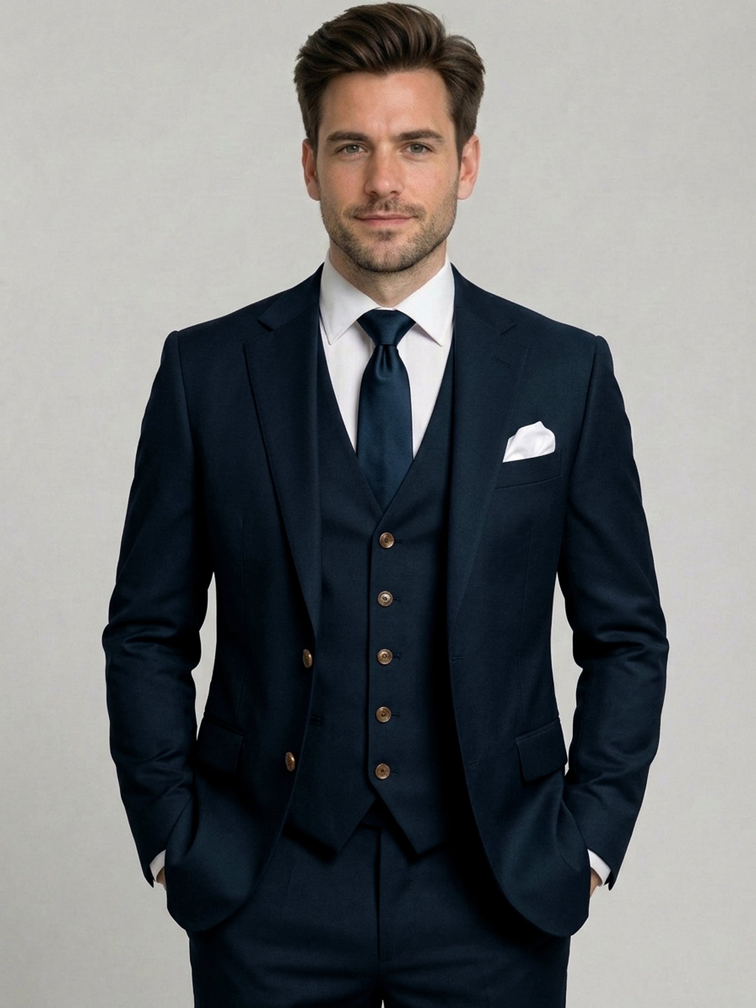 Men’s Tailored Three-Piece Suit